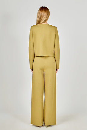 Knit Long Sleeve Cardigan with Pockets