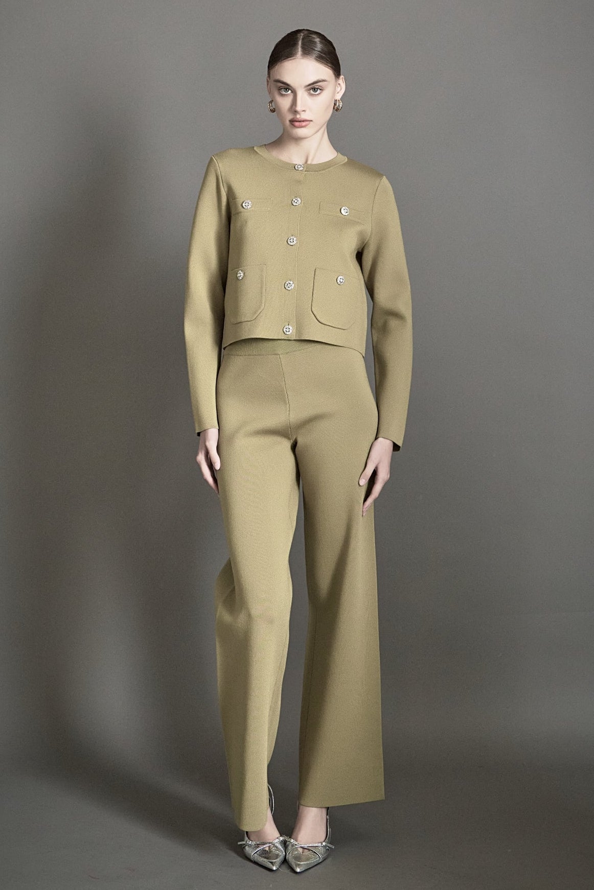 ENDLESS ROSE - Knit Long Sleeve Cardigan with Pockets - SWEATERS & KNITS available at Objectrare