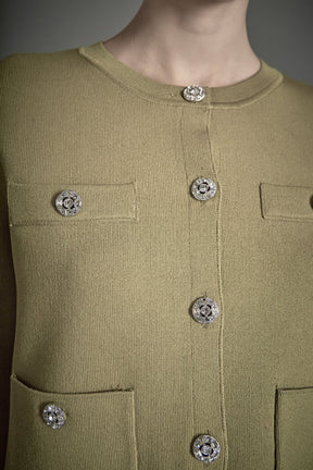 ENDLESS ROSE - Knit Long Sleeve Cardigan with Pockets - SWEATERS & KNITS available at Objectrare