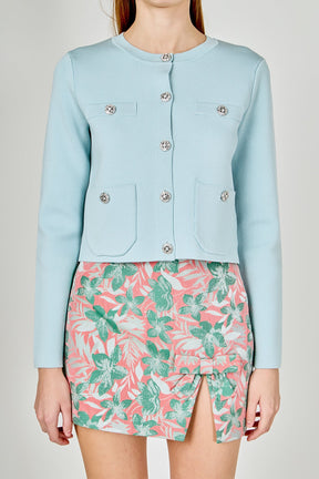 ENDLESS ROSE - Knit Long Sleeve Cardigan with Pockets - SWEATERS & KNITS available at Objectrare