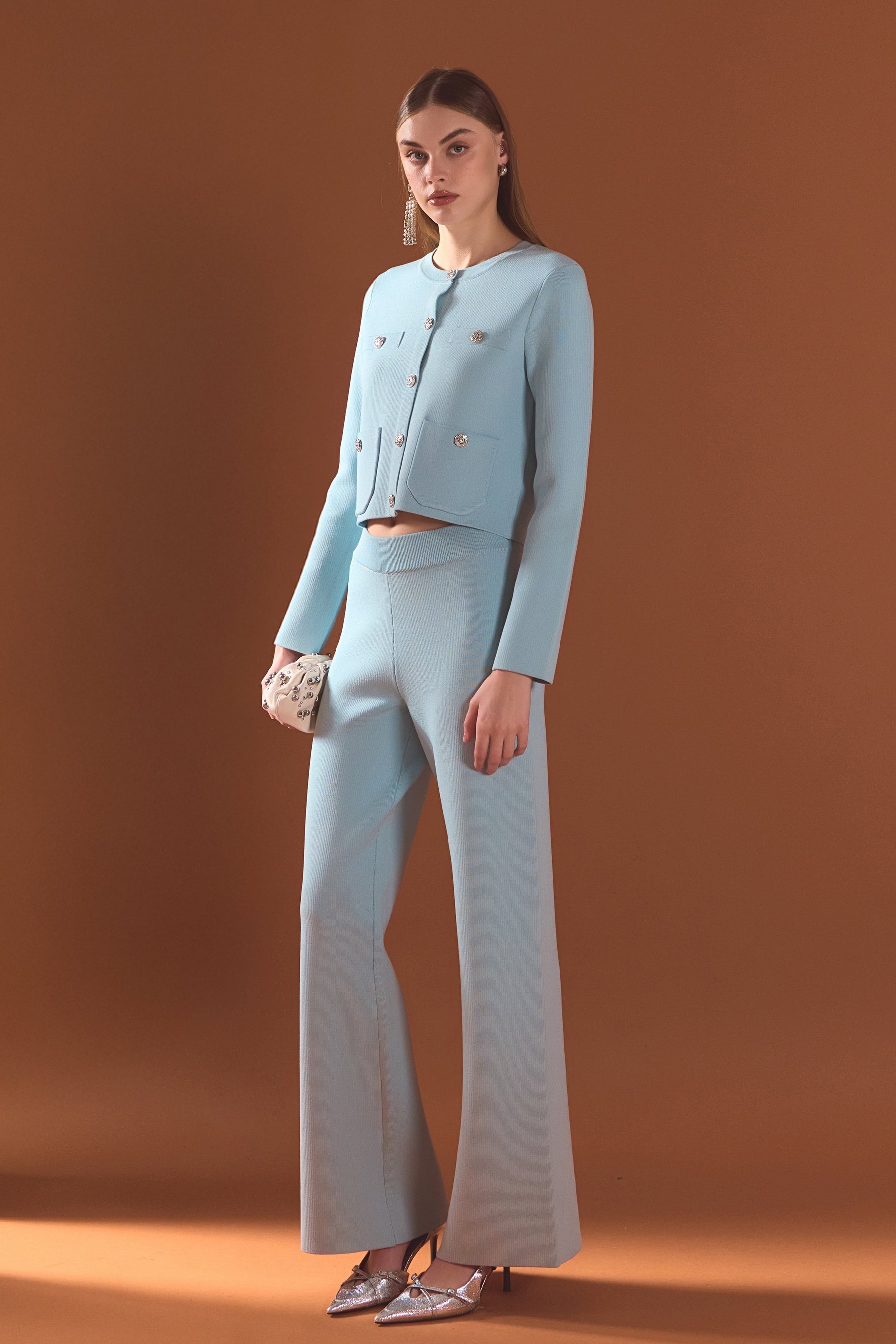 ENDLESS ROSE - Knit Long Sleeve Cardigan with Pockets - SWEATERS & KNITS available at Objectrare