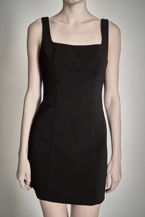 ENDLESS ROSE - Back Bow Sleeveless Mini Dress - DRESSES available at Objectrare