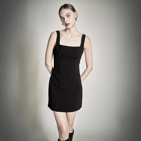 ENDLESS ROSE - Back Bow Sleeveless Mini Dress - DRESSES available at Objectrare