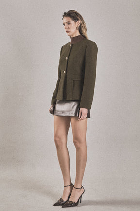 ENDLESS ROSE - Round Neck Blazer - BLAZERS available at Objectrare