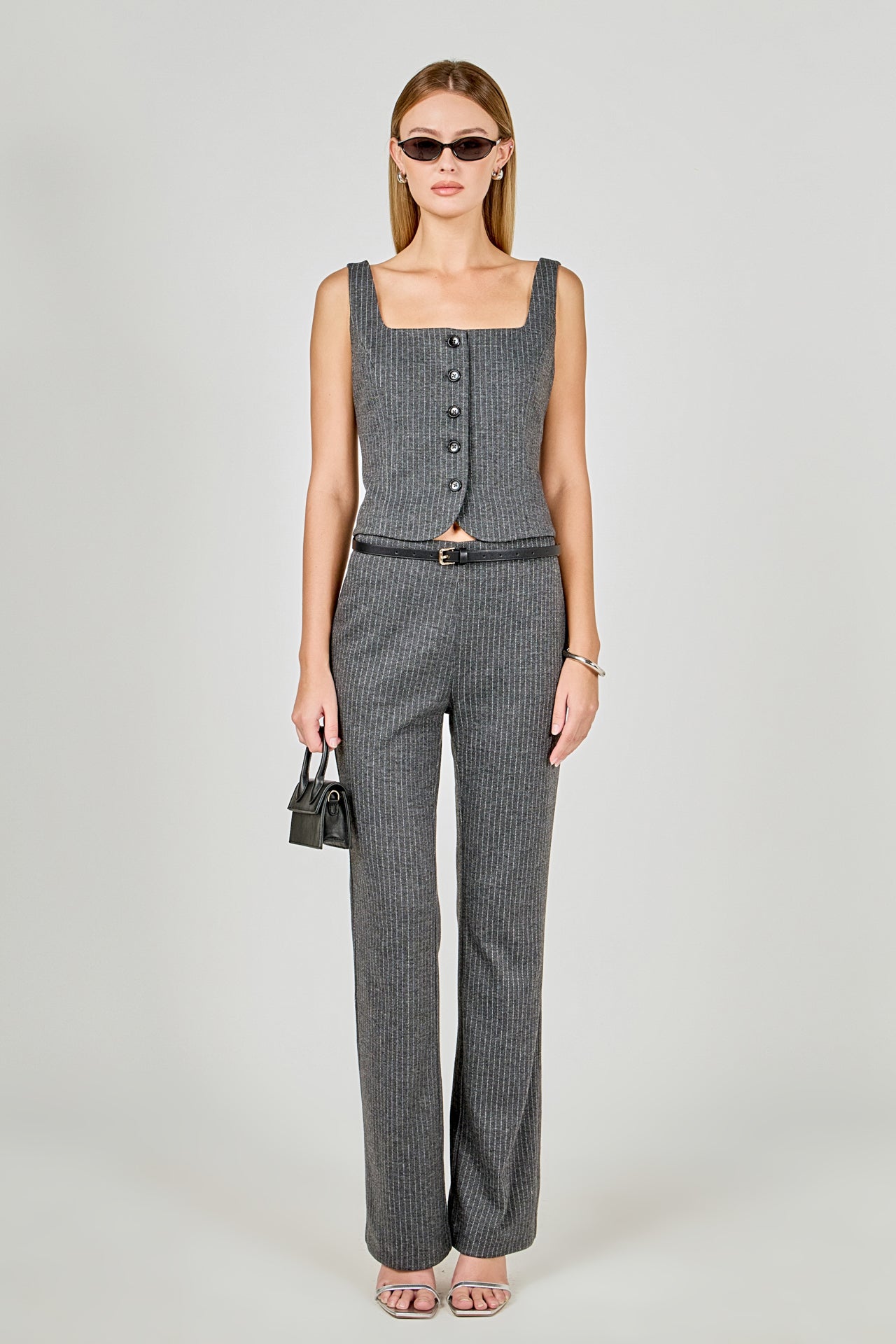 ENDLESS ROSE - Stretch Knit Vest Top - SWEATERS & KNITS available at Objectrare
