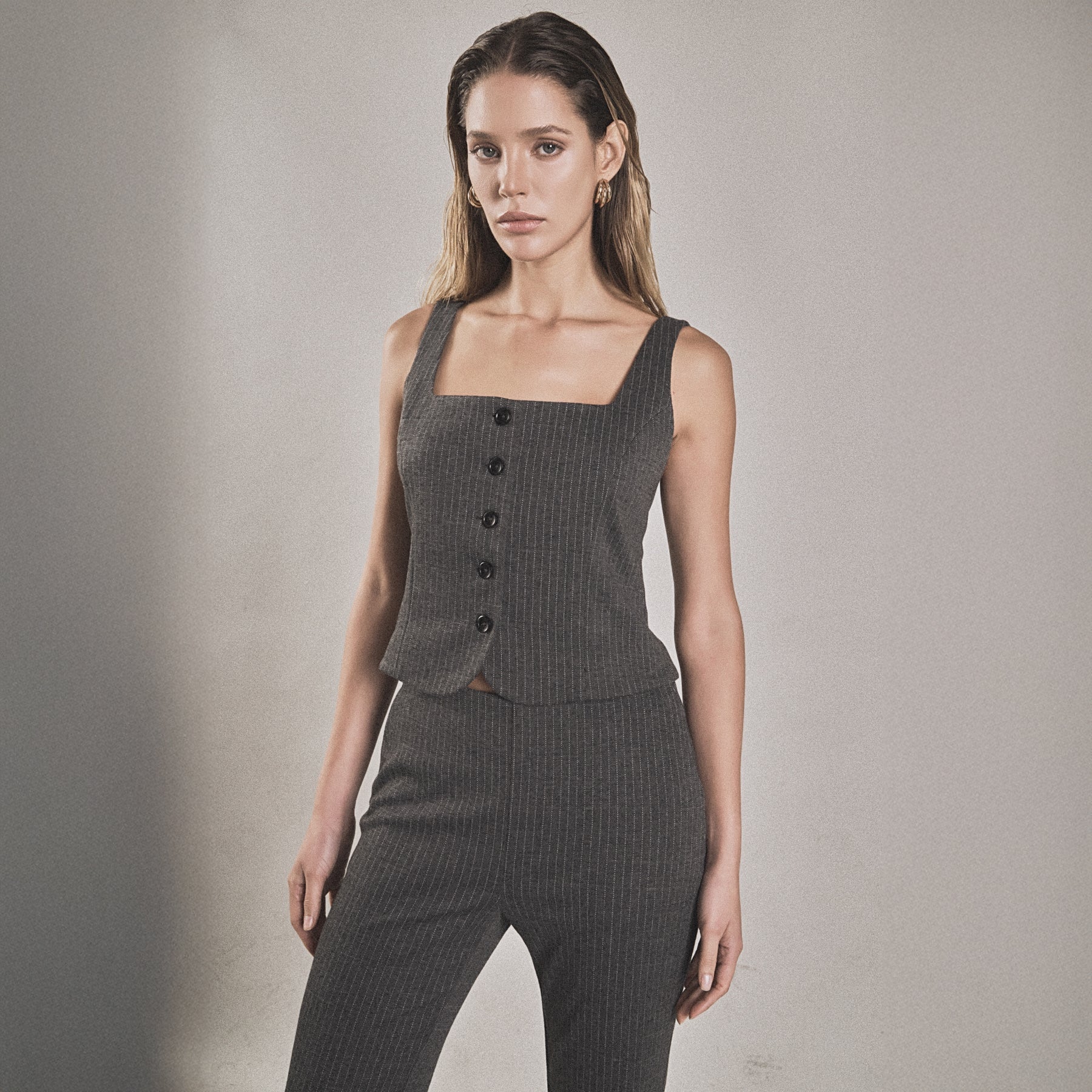 ENDLESS ROSE - Stretch Knit Vest Top - SWEATERS & KNITS available at Objectrare