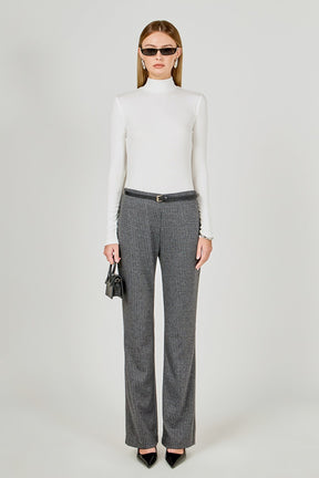 Stretch Knit Flare Pants