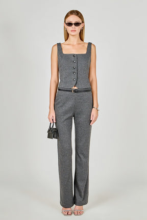 Stretch Knit Flare Pants