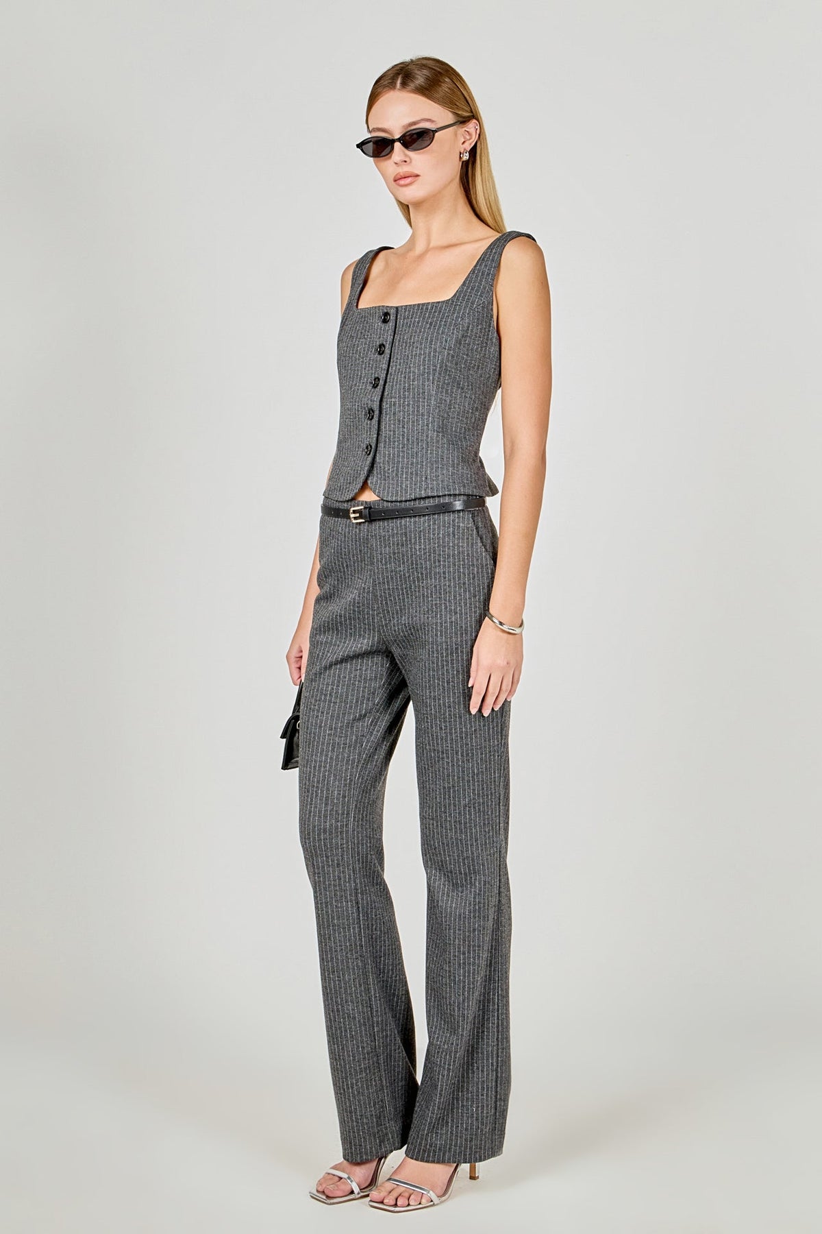 Stretch Knit Flare Pants