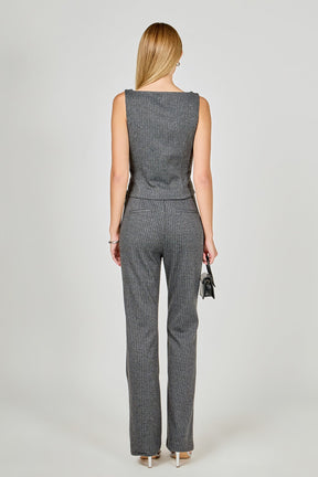 Stretch Knit Flare Pants