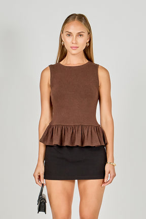 Peplum Knit Top