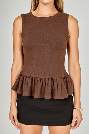 Peplum Knit Top