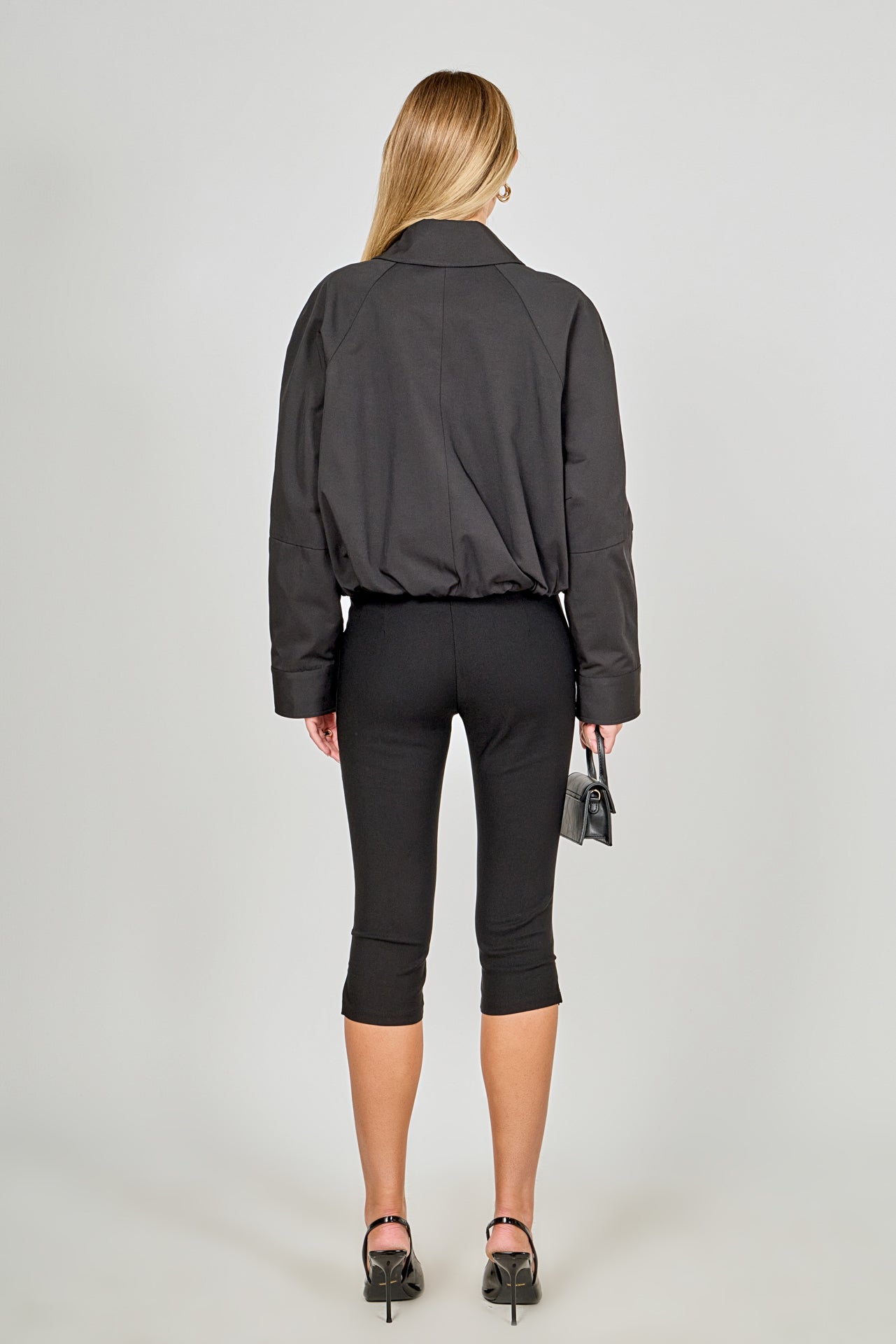 ENDLESS ROSE - Kaia Zip Up Collared Jacket - JACKETS available at Objectrare
