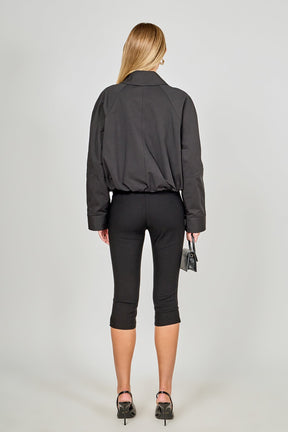 ENDLESS ROSE - Kaia Zip Up Collared Jacket - JACKETS available at Objectrare