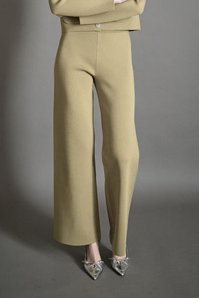 ENDLESS ROSE - Relax Fit Knit Pants - PANTS available at Objectrare