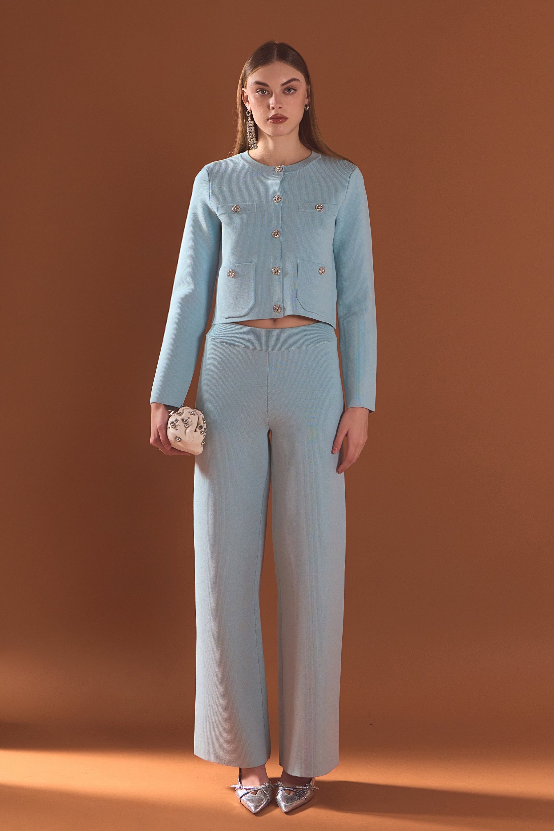 ENDLESS ROSE - Relax Fit Knit Pants - PANTS available at Objectrare