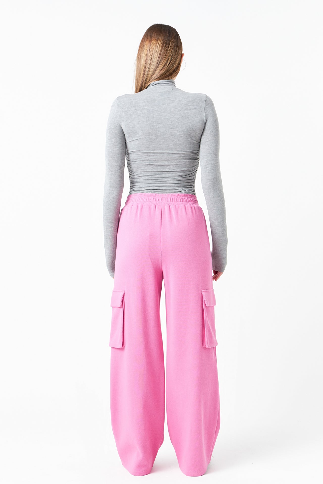 GREY LAB - Ruched Turtleneck Top - TOPS available at Objectrare