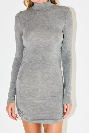 GREY LAB - Ruched Turtleneck Top - TOPS available at Objectrare