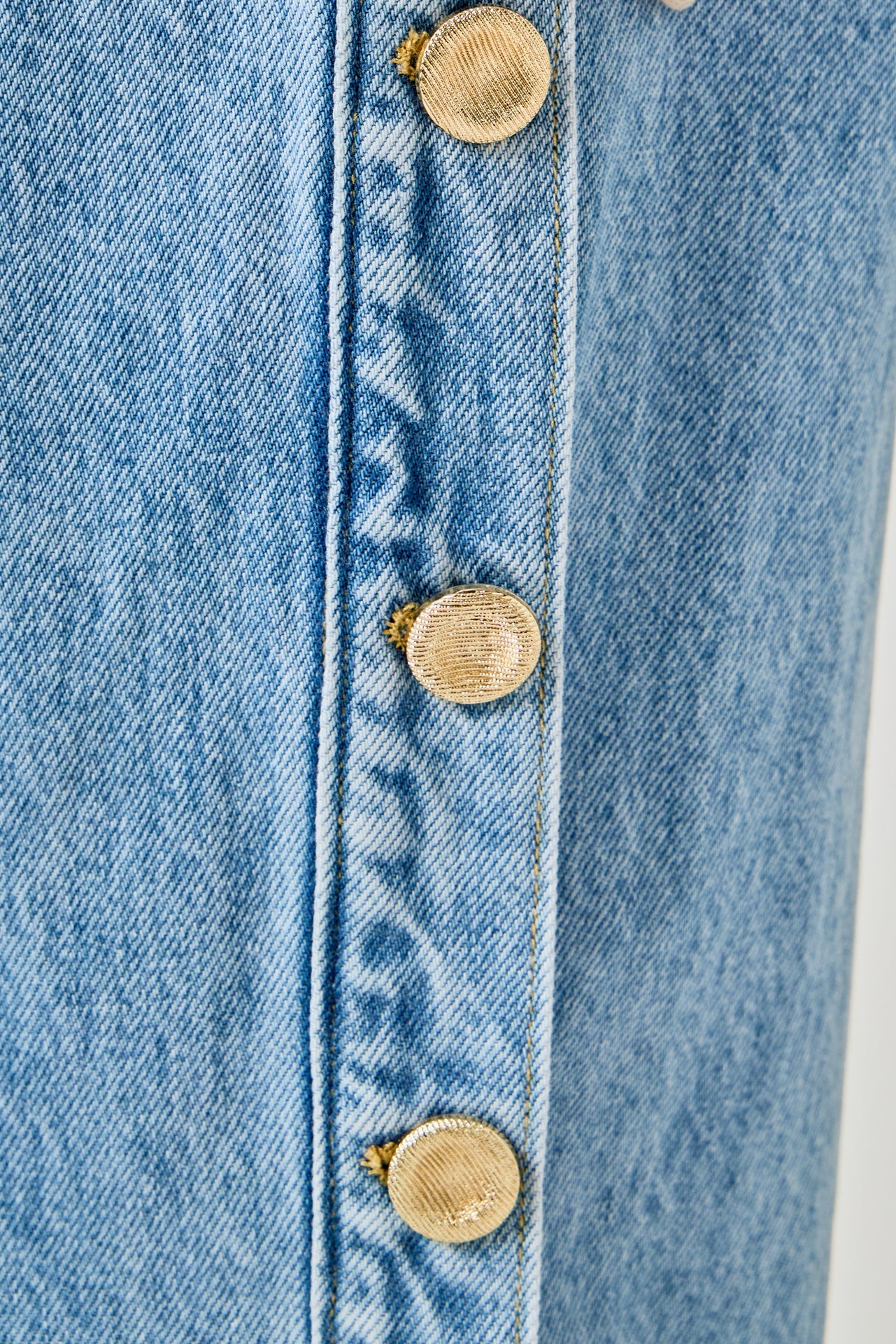 ENDLESS ROSE - Mid-Waisted Side Buttoned Jeans - PANTS available at Objectrare