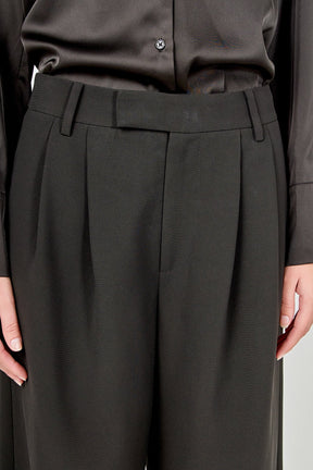 ENDLESS ROSE - Pleated Wide Trousers - PANTS available at Objectrare