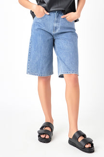 GREY LAB - Low Waisted Denim Shorts - SHORTS available at Objectrare