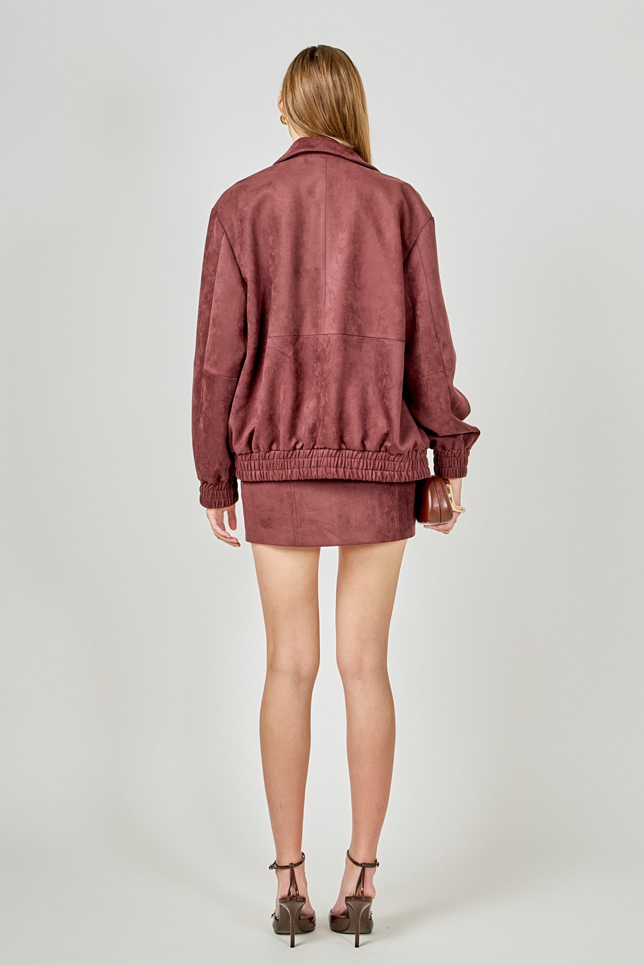 ENDLESS ROSE - Suede Mini Skirt - SKIRTS available at Objectrare