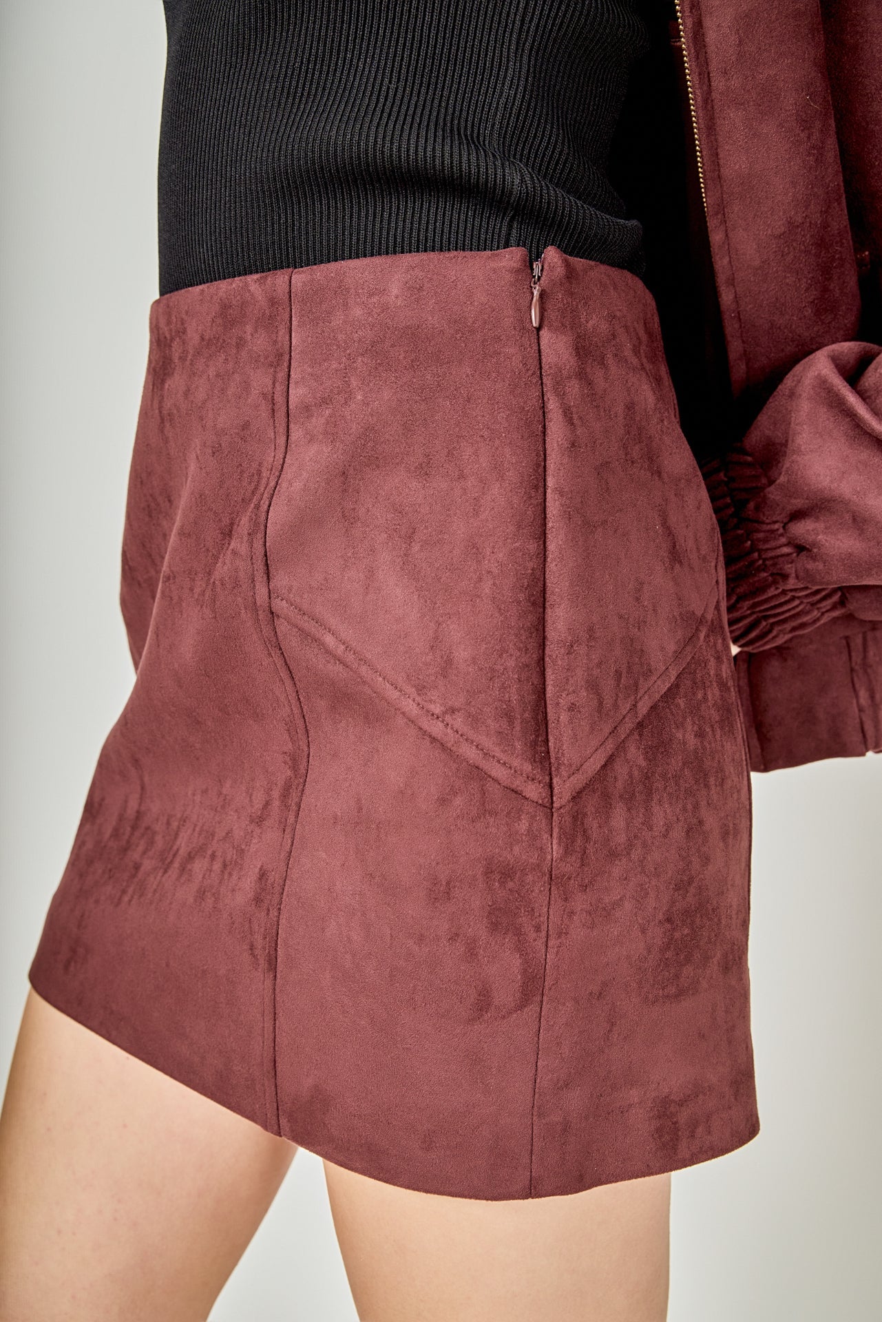 ENDLESS ROSE - Suede Mini Skirt - SKIRTS available at Objectrare