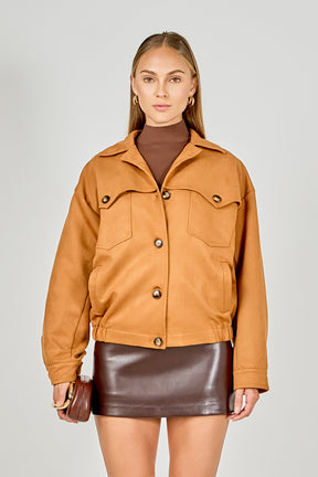Suede Oversized Jacket