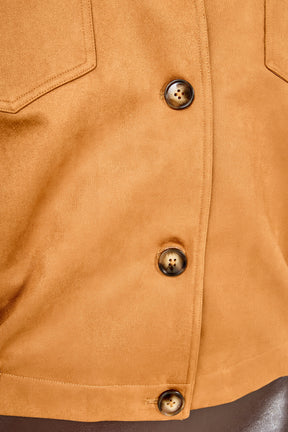 Suede Oversized Jacket