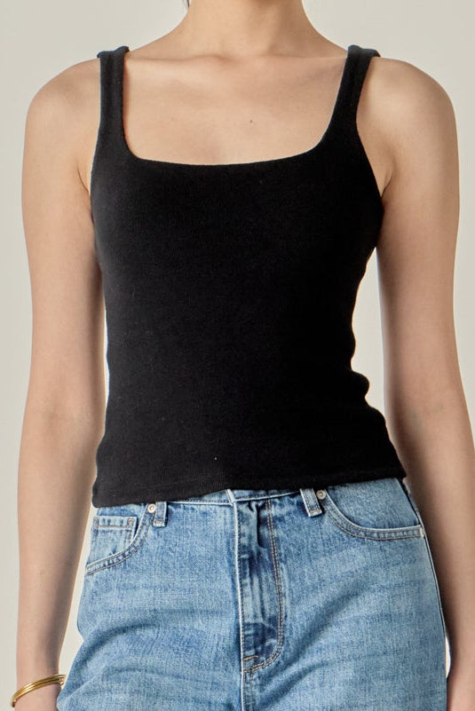 ENDLESS ROSE - Knit Tank Top - TOPS available at Objectrare