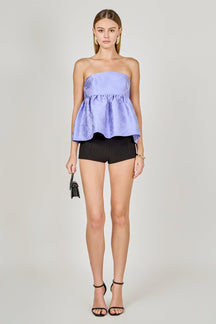 Jacquard Babydoll Tube Top