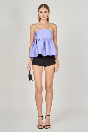 Jacquard Babydoll Tube Top