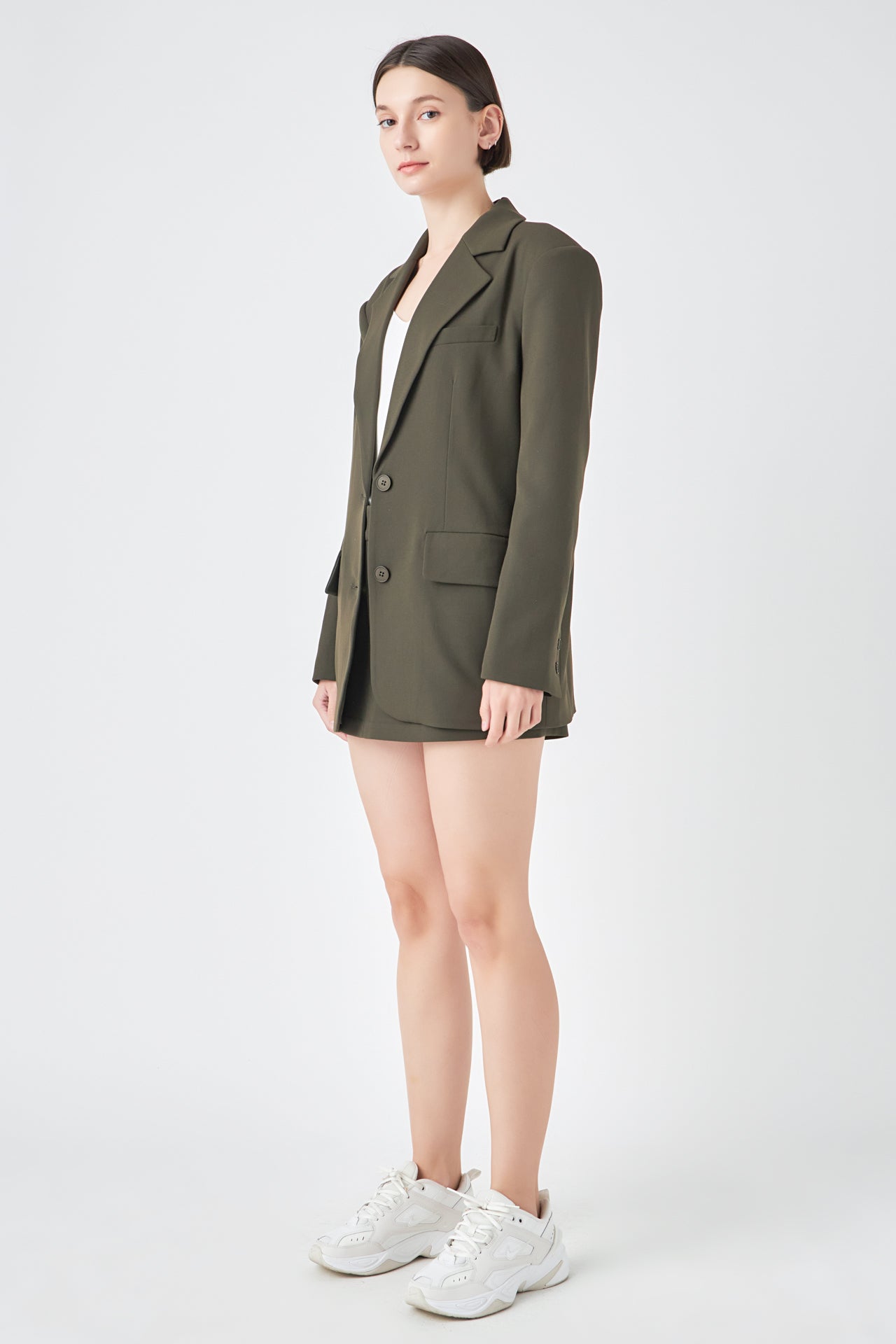 GREY LAB - Oversized Notched Collar Blazer - BLAZERS available at Objectrare