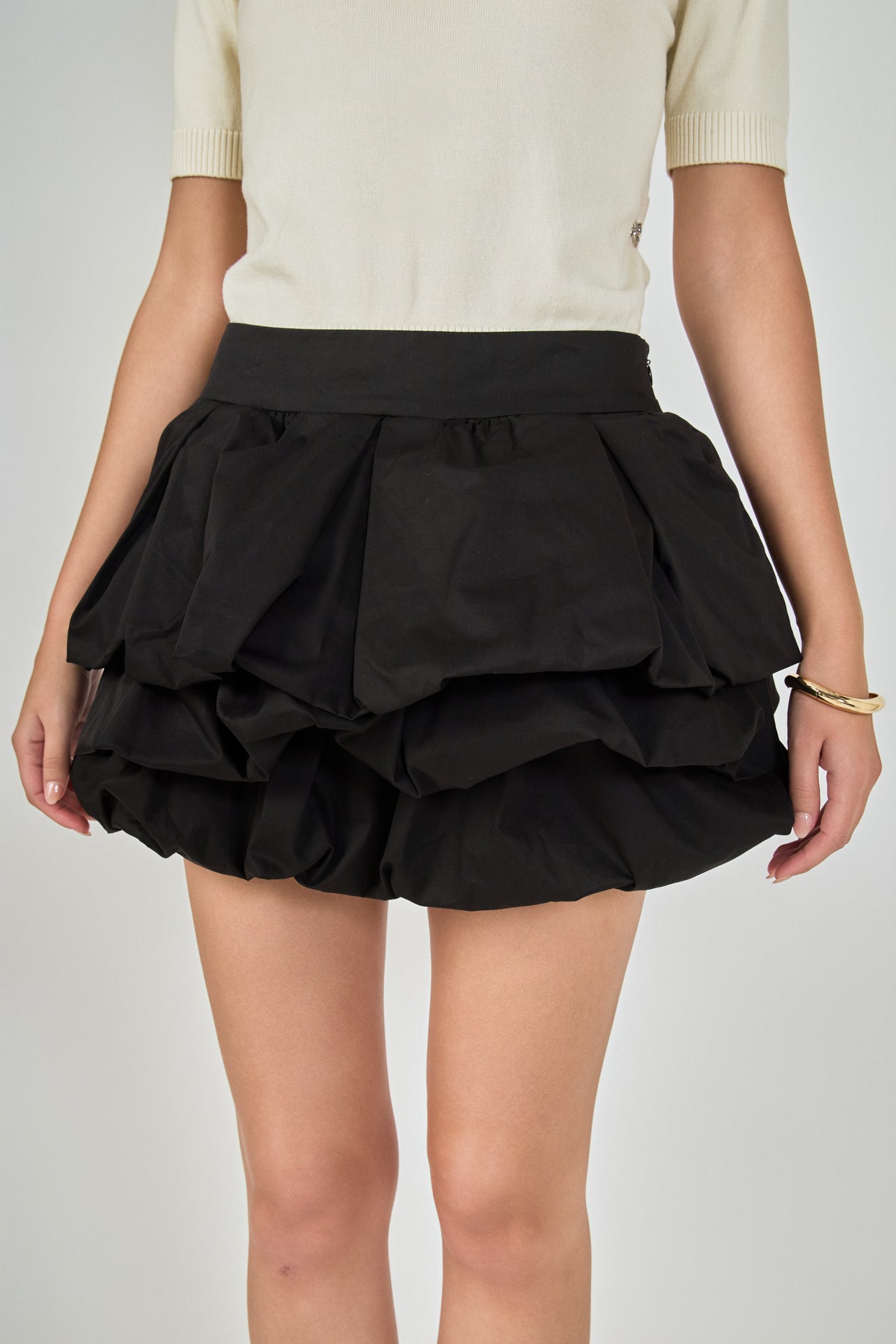 ENDLESS ROSE - Tiered Bubble Mini Skirt - SKIRTS available at Objectrare