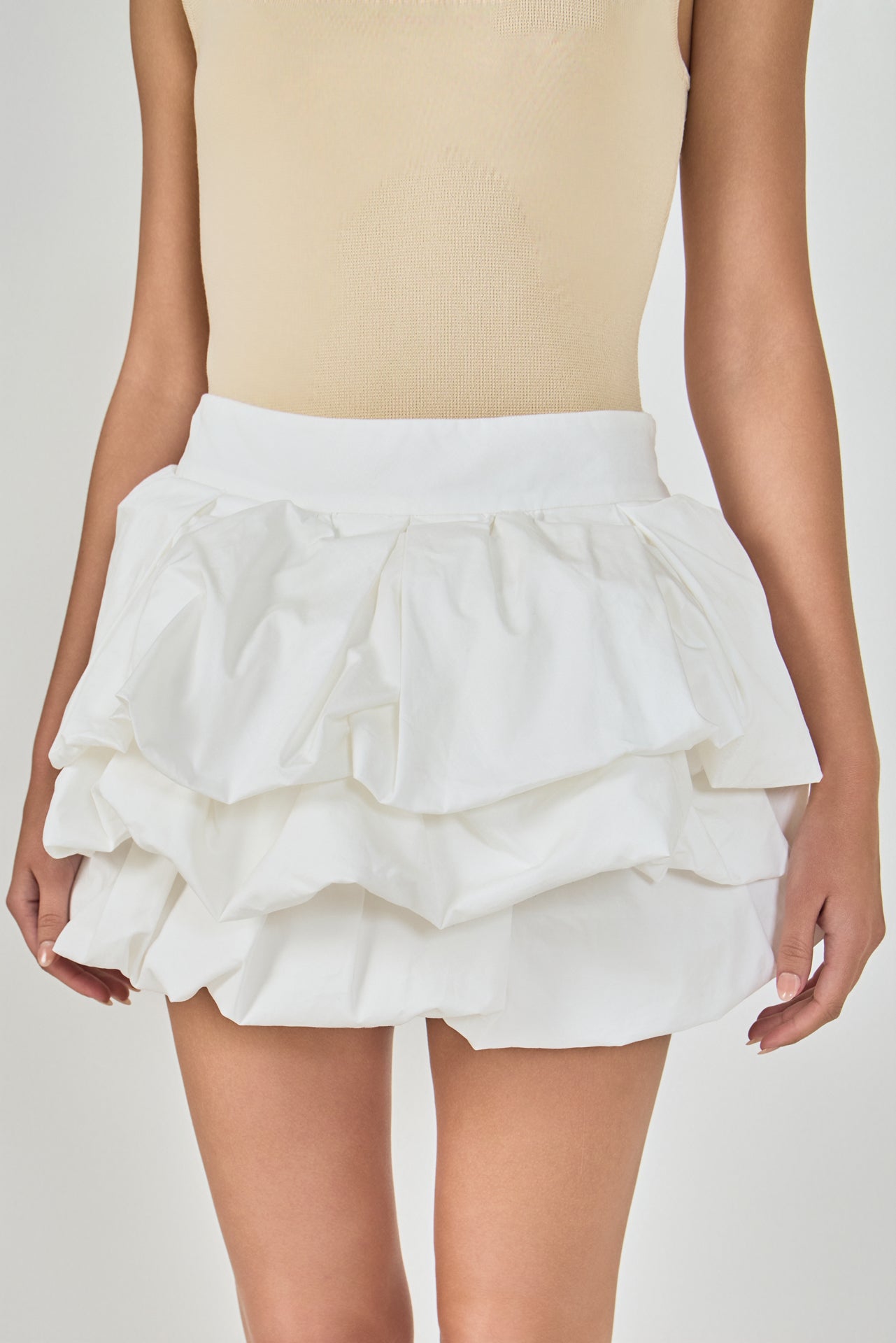 ENDLESS ROSE - Tiered Bubble Mini Skirt - SKIRTS available at Objectrare