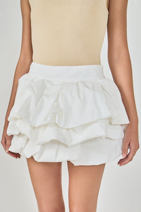 ENDLESS ROSE - Tiered Bubble Mini Skirt - SKIRTS available at Objectrare