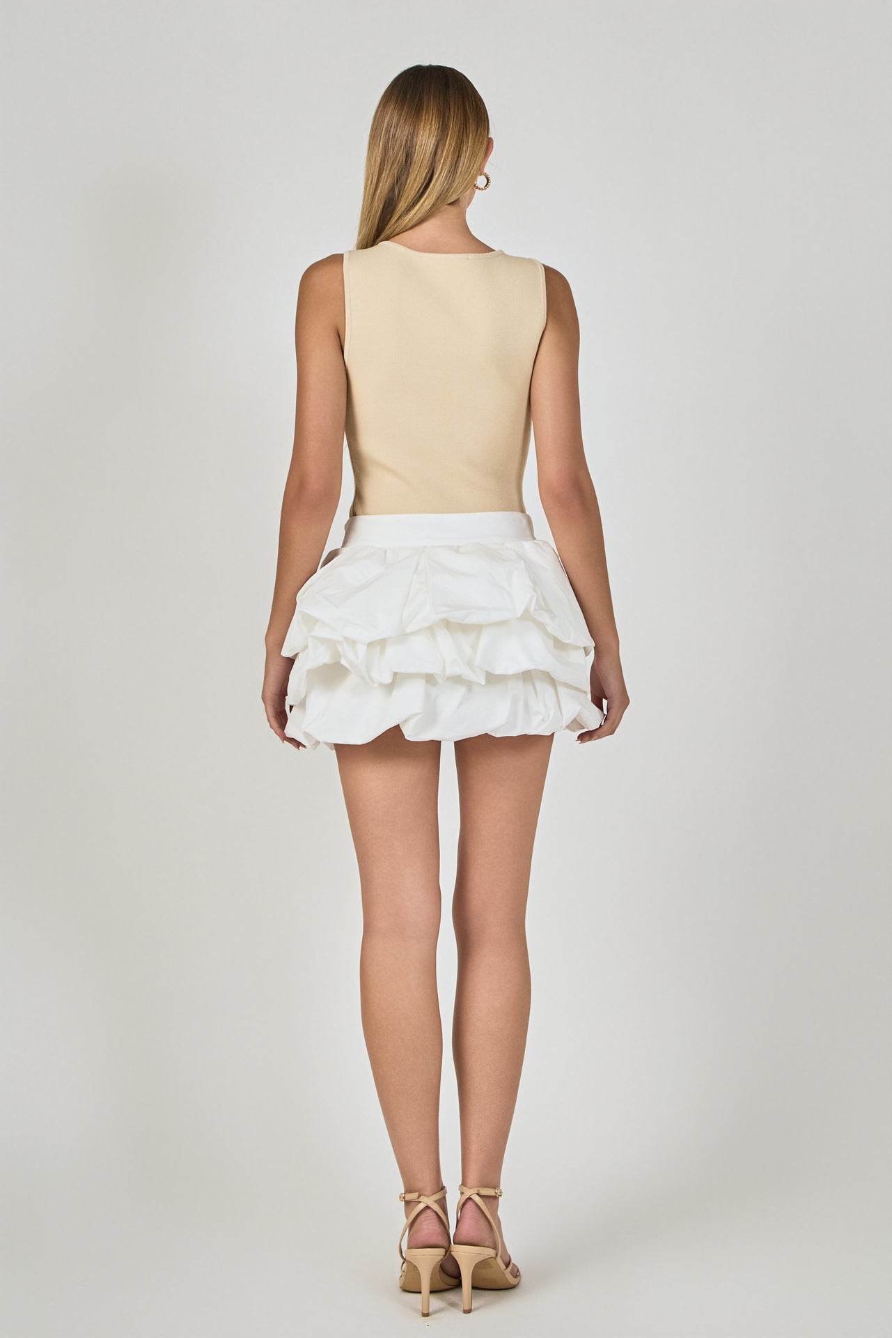 ENDLESS ROSE - Tiered Bubble Mini Skirt - SKIRTS available at Objectrare