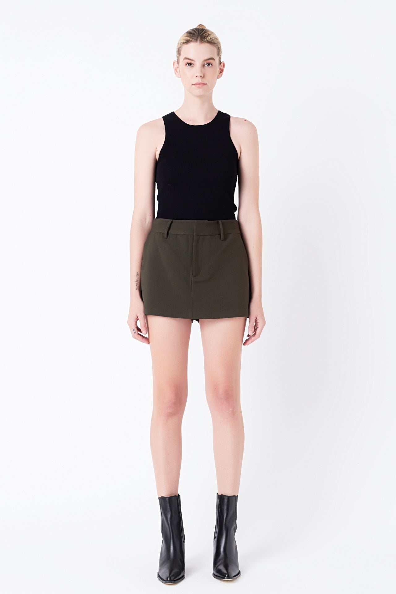 GREY LAB - Low Waisted Mini Skort - SKORTS available at Objectrare