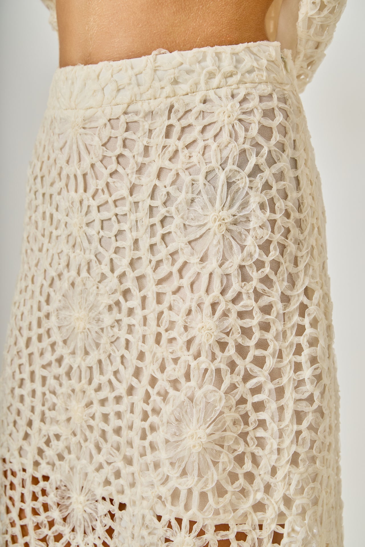 ENDLESS ROSE - Textured Midi Skirt - SKIRTS available at Objectrare
