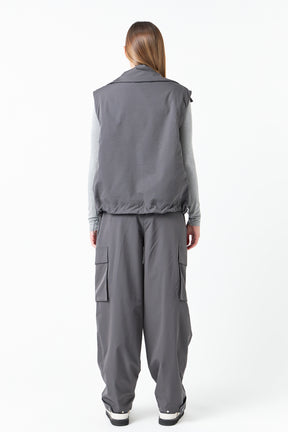 GREY LAB - Snap Button Boxy Vest - JACKETS available at Objectrare