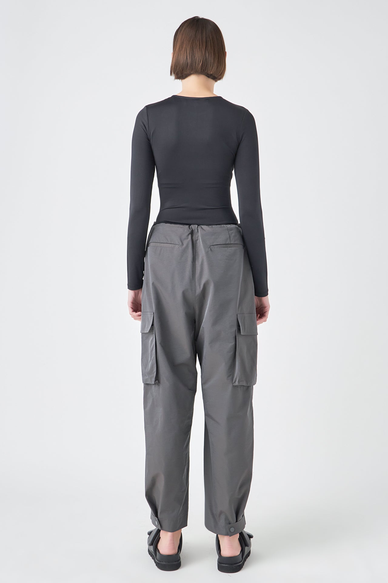 GREY LAB - Grey Lab - Low Waisted Pleated Cargo Pants - PANTS available at Objectrare