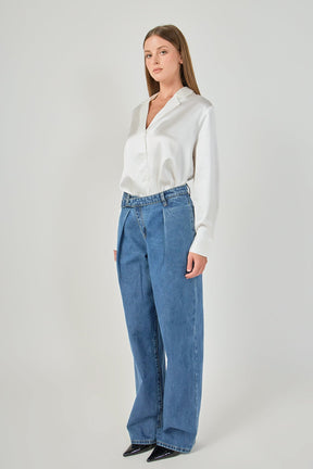 ENDLESS ROSE - Wrapped Jeans - PANTS available at Objectrare