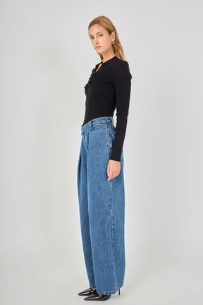 ENDLESS ROSE - Wrapped Jeans - PANTS available at Objectrare
