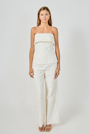 ENDLESS ROSE - Embroidered Strapless Tube Top - TOPS available at Objectrare