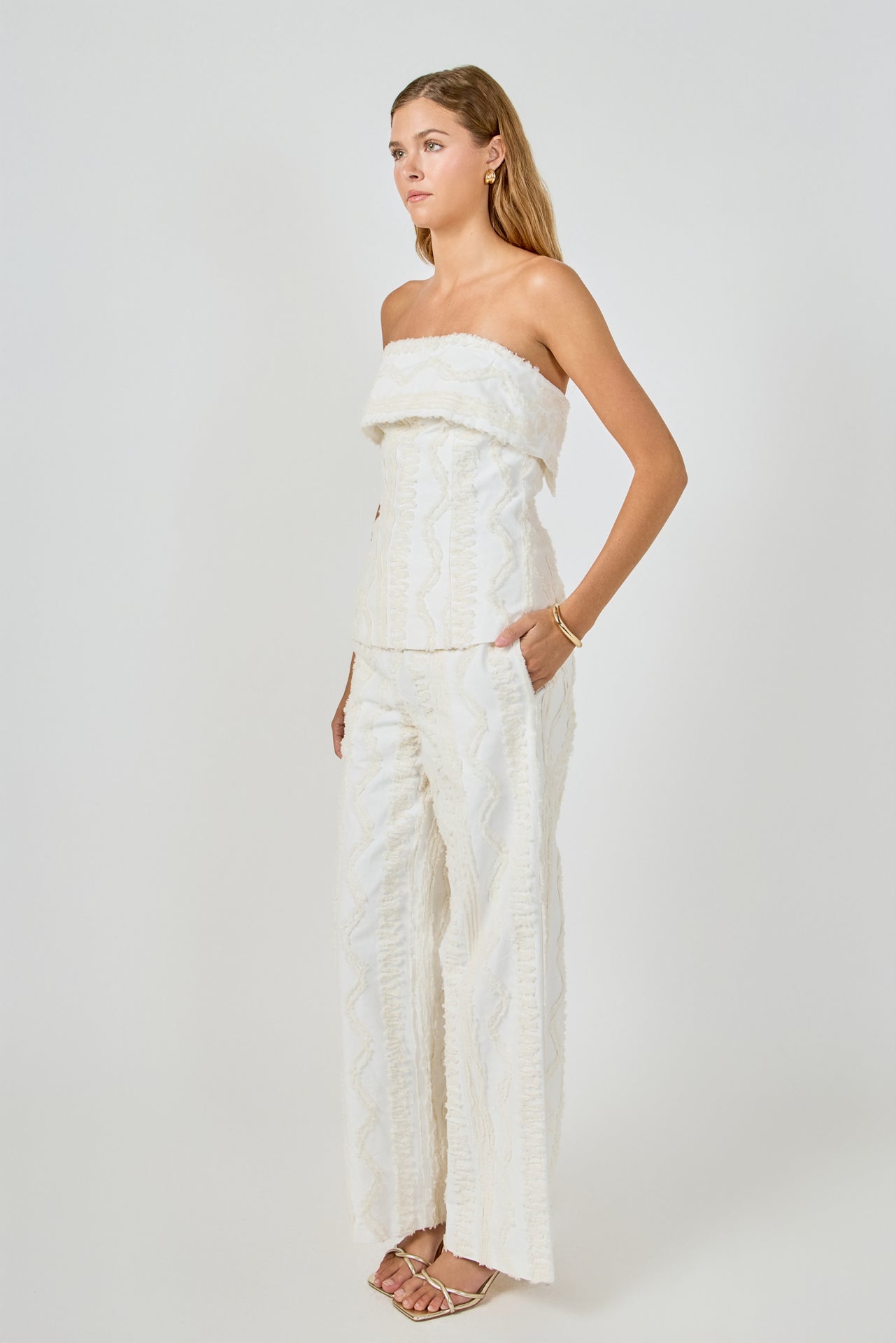 ENDLESS ROSE - Embroidered Strapless Tube Top - TOPS available at Objectrare