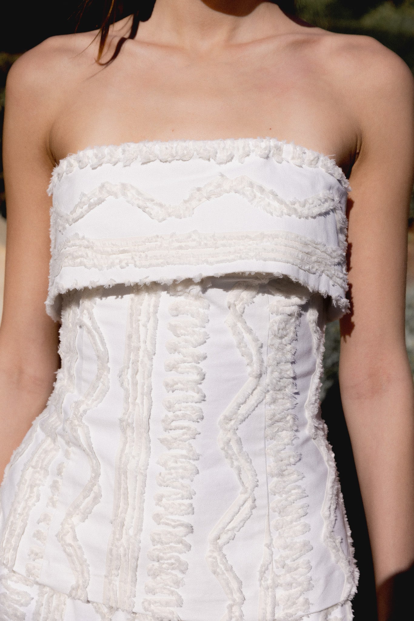 ENDLESS ROSE - Embroidered Strapless Tube Top - TOPS available at Objectrare