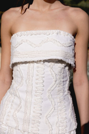 ENDLESS ROSE - Embroidered Strapless Tube Top - TOPS available at Objectrare