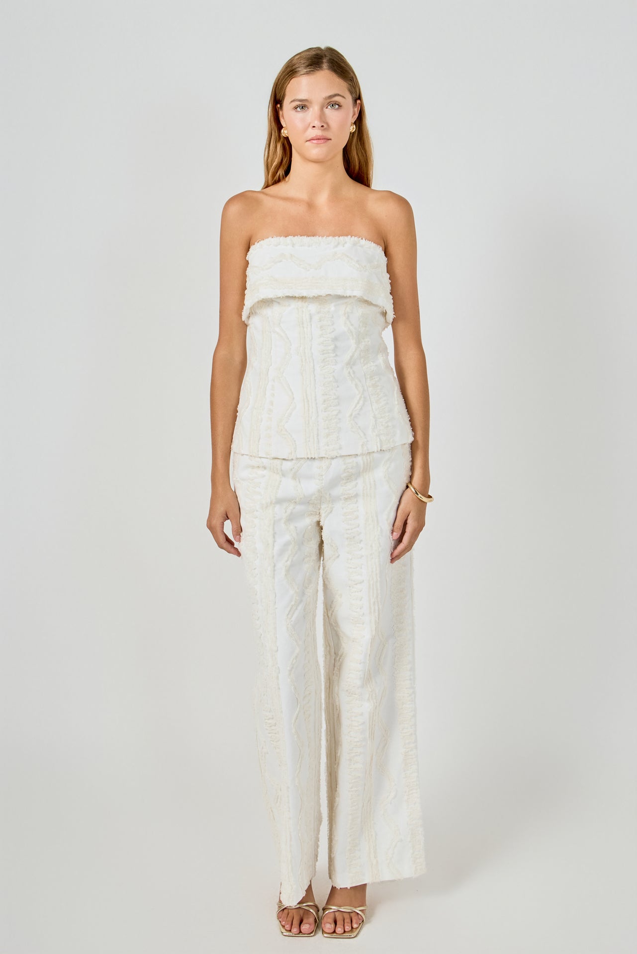 ENDLESS ROSE - Embroidered Relaxed Pants - PANTS available at Objectrare