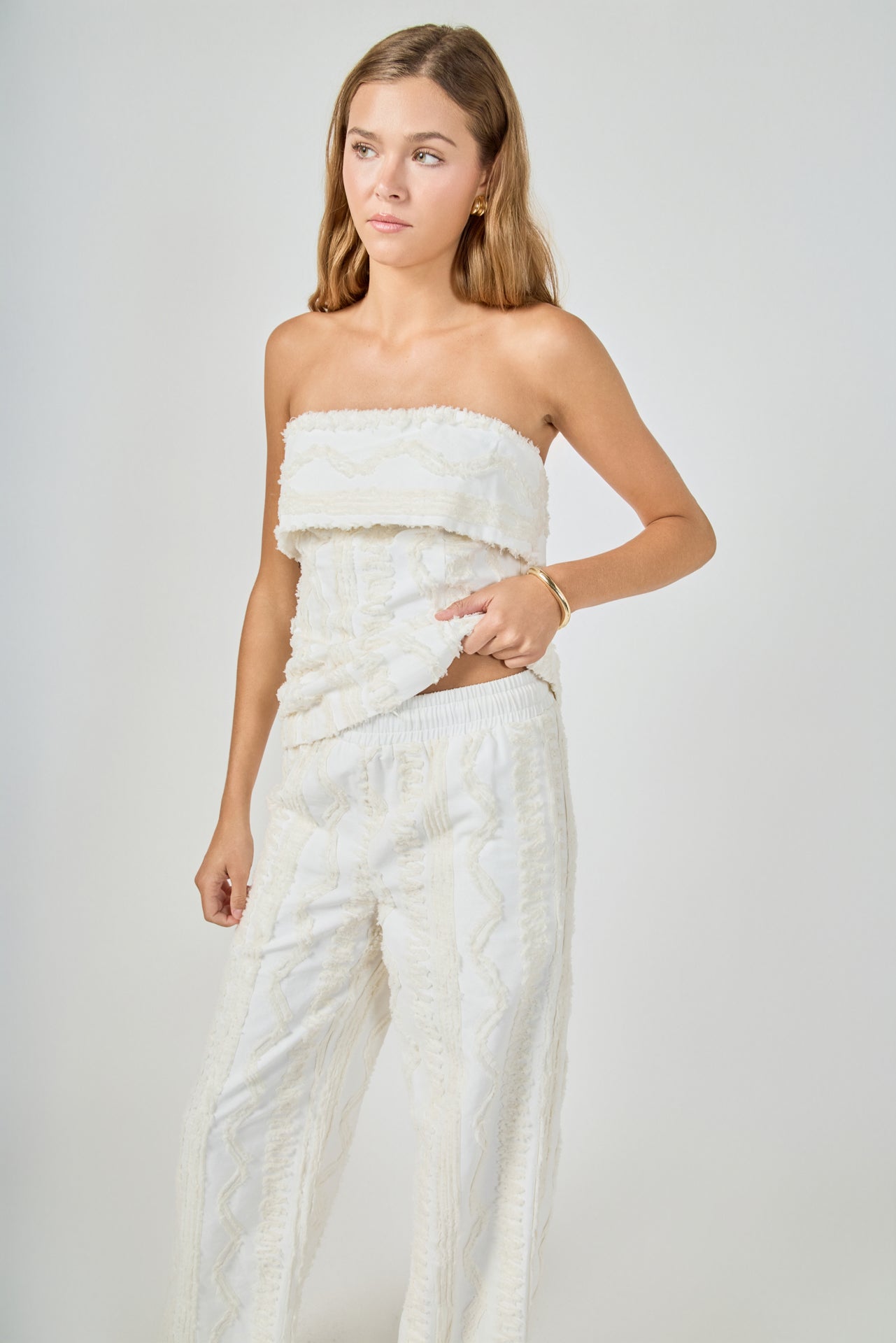 ENDLESS ROSE - Embroidered Relaxed Pants - PANTS available at Objectrare