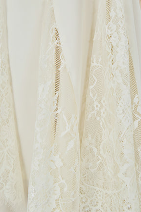 ENDLESS ROSE - Sleeveless Lace Godet Mini Dress - DRESSES available at Objectrare